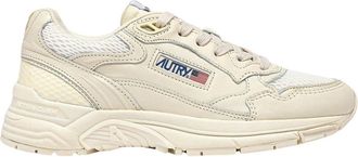 Autry Sneakers, female, White, 8 UK, Mesh and Leather Hyperway Trainers