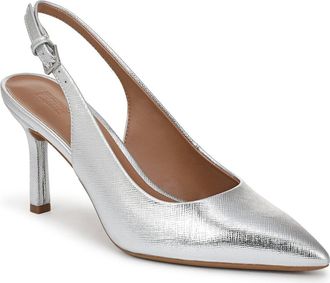 Nordstrom Rack Priscilla Slingback Pump in Silver Metallic at Nordstrom Rack, Size 8.5