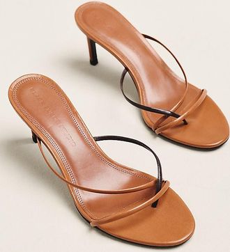 Black Suede Studio Carla 65 Cross-Strap Kitten Heels