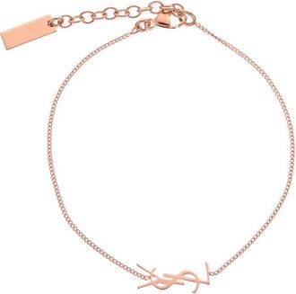 Saint Laurent Brass Charm Bracelet