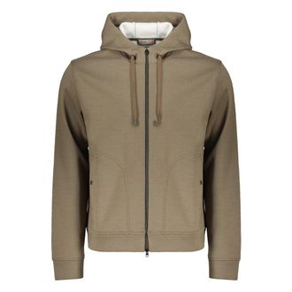 Herno Heren, Sweatshirts & Hoodies, Groen, Maat: L Wol
