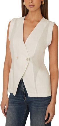 Reiss Whitney Linen Waistcoat