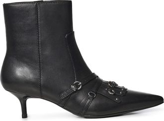 Pinko Gloria Leather Ankle Boot