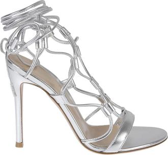 Gianvito Rossi High Heel Sandalen - Dames - Sandalen met hakken - Grijs - 40 EU - Schoenen