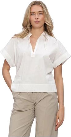 Kudibal Copenhagen Dames, Blouses & Shirts, Wit, Maat: 2XL Linnen