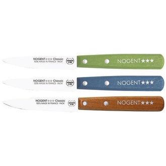 OEM Nogent Classic Bois Cuchillos De Cocina Verde Oliva 9 Cm
