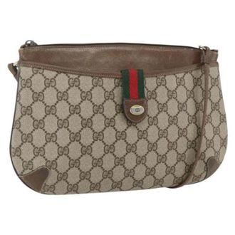 Gucci Pre-owned Cross Body Bags, female, Beige, Size: ONE SIZE Pre-owned Plastic Cross Body Bag
