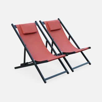 Sweeek Tumbona De Aluminio Multi Posiciones, Set De 2