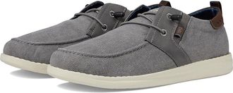 Nunn Bush Brewski Moc Toe Slip-on with Elastic Bungee Mens Shoes Gray : 10.5 W (EE), Textile/Synthetic/Canvas