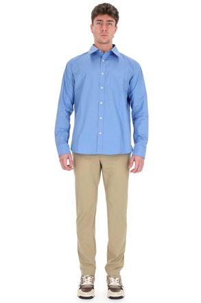 A.P.C. Owen Blue Organic Cotton Poplin Shirt