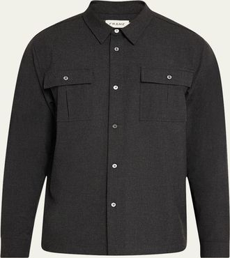 Frame Denim Mens Classic Flannel Overshirt