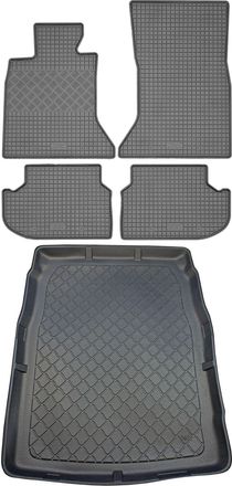 OEM Juego De Alfombrillas De Goma Para Coche Y Alfombrilla Para Maletero Para Bmw Serie 5 F10 Sed&aacute;n (4 Puertas) De Marzo De 2013 A Enero De 2017