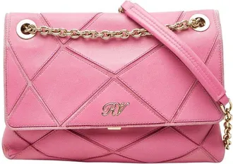 Roger Vivier Prismic Leather Shoulder Bag