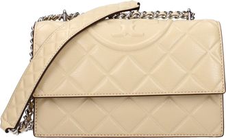 Tory Burch Tory Burch Beige Leren Schoudertas