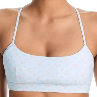 LoveShackFancy Cadelle Bra In Chaoparal Blue