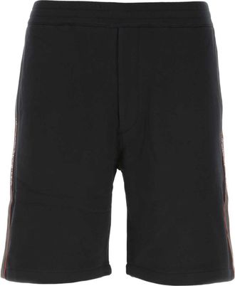 Alexander McQueen logo tape track pants - men - Cotton/Polyester - S - Black
