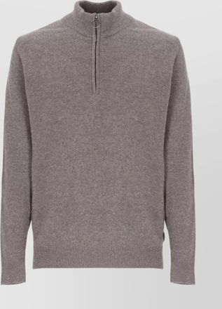 Barbour high neck long sleeve knit sweater