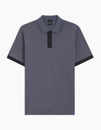 HUGO BOSS Mens H PARLAY 238 POLO - Blue - Size: 46