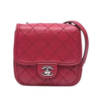 Chanel Pre-owned Flap Bag - Dames - Pre-owned - Roze - Maat: ONE Size Leer