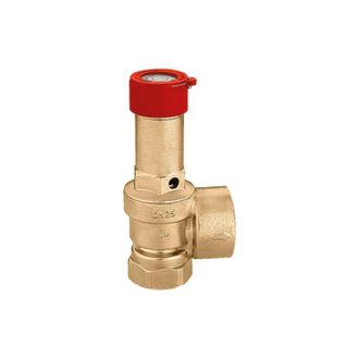 Caleffi Valvola di sicurezza ordinaria certificata. Attacchi 1 x 1 1/4, taratura 8 bar Caleffi 513680 1 x 1 1/4 - 8 bar
