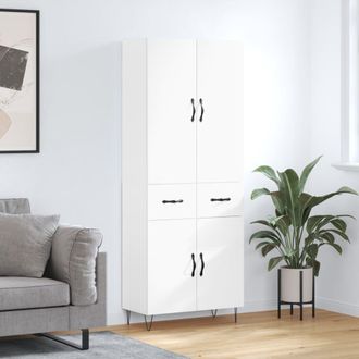 Berkfield Home Highboard White 69.5x34x180 cm Engineered Wood