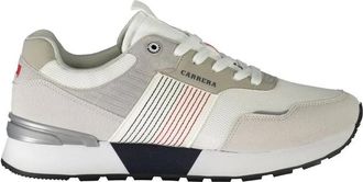 Carrera Witte Polyester Sportsneaker met Contrastdetails - Heren - Sneakers - Veelkleurig - 44 EU - Polyester - Schoenen