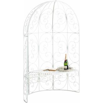 Clp Padiglione da Giardino con Panca ROSIE bianco