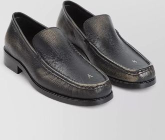Acne Studios loafers square toe textured finish men
