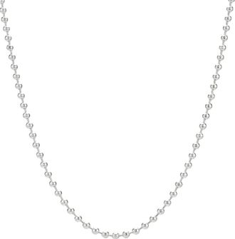The M Jewelers NY Mens Moon Cut Ball Chain in Silver at Nordstrom