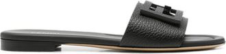 Fendi Baguette FF-logo Leather Slides