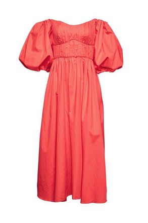 VASILIKI Farah Off-shoulder Midi Dress in Red at Nordstrom, Size Small