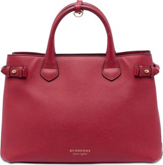 Burberry Pre-owned Burberry Medium Leather and House Check Banner Satchel Ladies OGZ8ZCL3MH6J6NGI