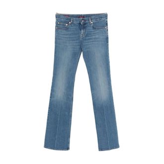 Gucci Boot-cut Jeans, female, Blue, Size: W27 Straight-leg Jeans