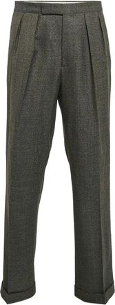 Etro Wollen plooibroek - Zwart