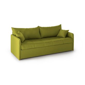 Dmora Sof&aacute; Cama 3 Plazas Avellana, Desenfundable, Lavable Made In Italy, Hidr&oacute;fugo, Cama Extra&iacute;ble, 205x86 Cm Verde