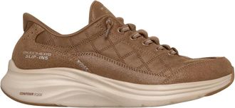 Skechers Slip-ins: Contour Foam - Cozy Fit Natural Ease - Dames - Sneakers - Bruin - 41 EU - Su&egrave;de - Schoenen