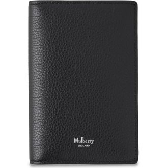 Mulberry Leather Passport Cover Wallet in Black at Nordstrom