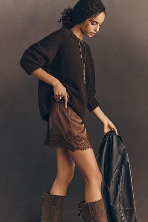 Reformation Fern Satin Shorts