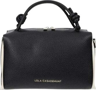 Lola Casademunt Two Tone Leather Effect - Dames - Handtassen - Zwart - ONE Size - Tassen