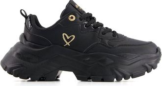 Andrea Womens Chunky Sneakers In Black