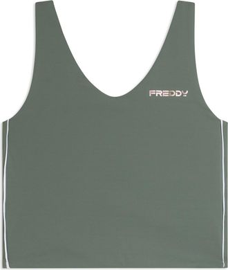 Freddy Canotta cropped slim fit con scollo a V in jersey quick dry