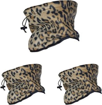 Generic Adult Animal Printed Neck Warmers, Unisex Reversible Fleece Winter Double Layer Windbreaker Neck Gaiters For Outdoor Ski Snowboard Transport Cycling M