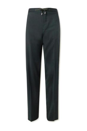 Mr P. Slim-Fit Wool -Twill Drawstring Suit Trousers