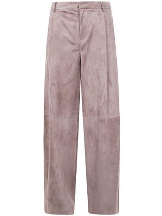 Max Mara Brando Double Piences Suede Trousers