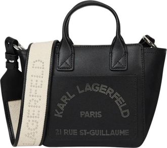 Karl Lagerfeld Mini Cabas K/Daily - Dames - Schoudertassen - Zwart - ONE Size - Leer - Tassen