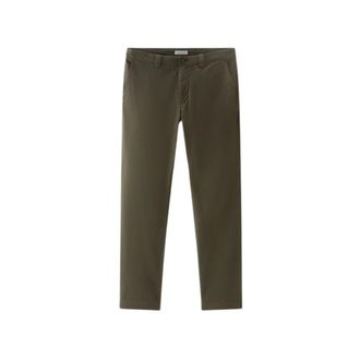 Woolrich Chinos, male, Green, Size: W31 Chino Pants