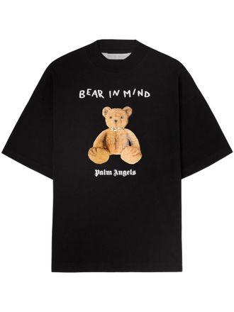 Palm Angels Black Bear In Mind T-shirt