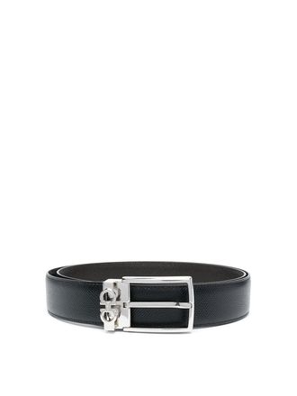 Ferragamo Logo buckle leather belt