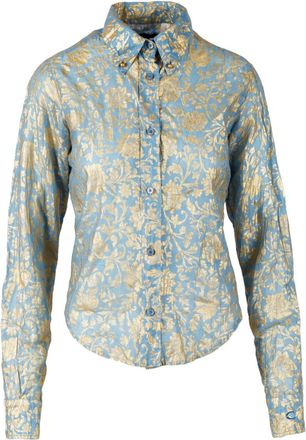 Just Cavalli Just Cavalli katoenen shirt met zeefdruk - jaren 2000