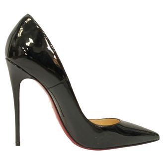 Christian Louboutin Pre-owned Womens So Kate Pumps in Black Patent Leather - Size EU 37